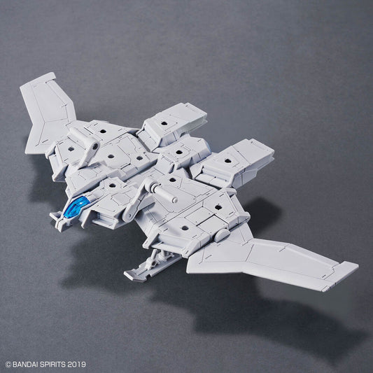 Vehículo tipo jet 30MM Exa-Vehicle Wing Mobile blanco con cabina azul - 2