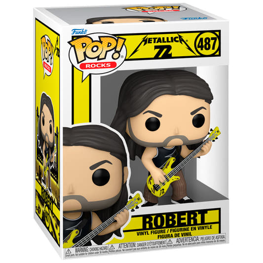 Figura Funko POP! Metallica nº 72 Robert con instrumento amarillo - 2