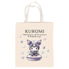 Bolsa tote de algodón Kuromi con estampado de estrellas