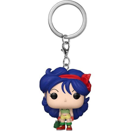 Llavero FUNKO Pocket POP de Lunch de Dragon Ball con cabello azul y lazo rojo