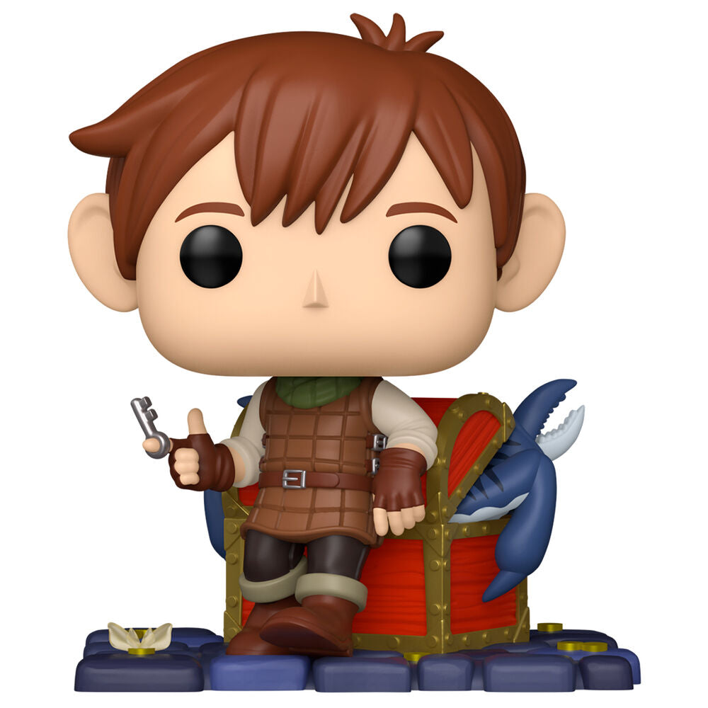 Figura Funko POP Plus de Chilchuck con cofre y criatura azul