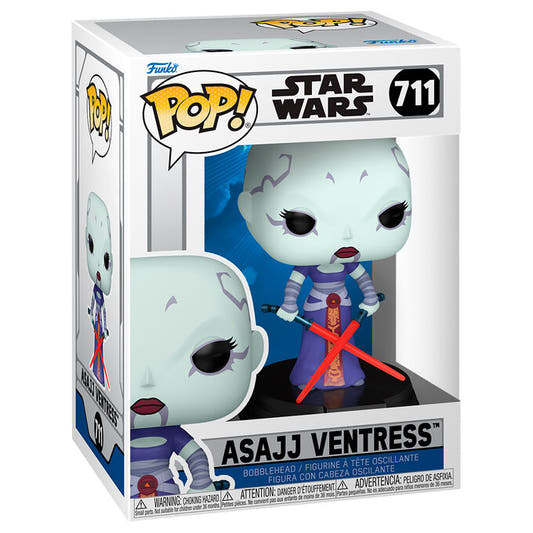 Figura Funko POP! de Asajj Ventress con dos sables de luz - 2