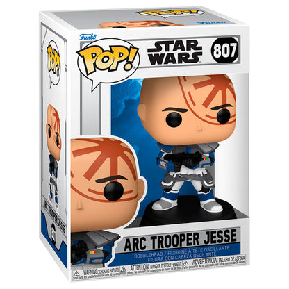 Figura Funko POP de Arc Trooper Jesse con armadura azul y blanca - 2