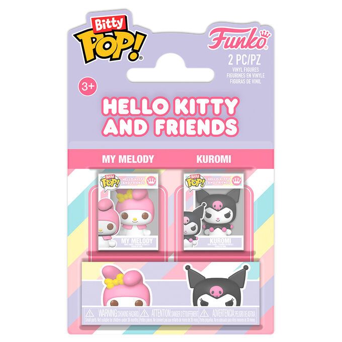 Blíster FUNKO Bitty POP! con figuras de My Melody y Kuromi
