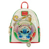 Mochila Loungefly Disney Stitch Holiday con diseño festivo