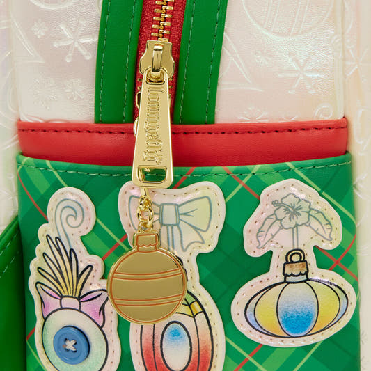 Mochila Loungefly Disney Stitch Holiday con diseño festivo - 6