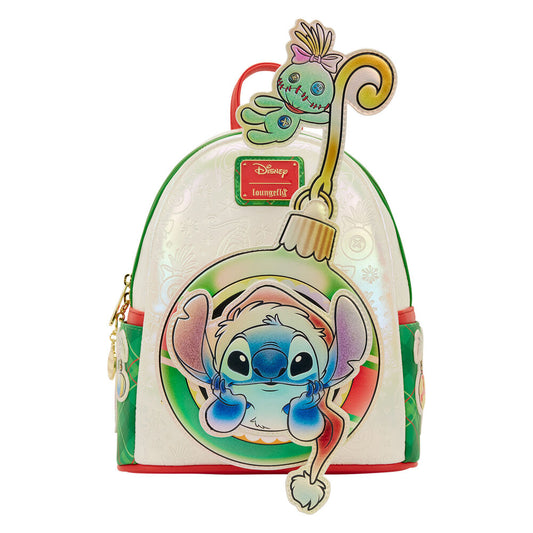 Mochila Loungefly Disney Stitch Holiday con diseño festivo - 7