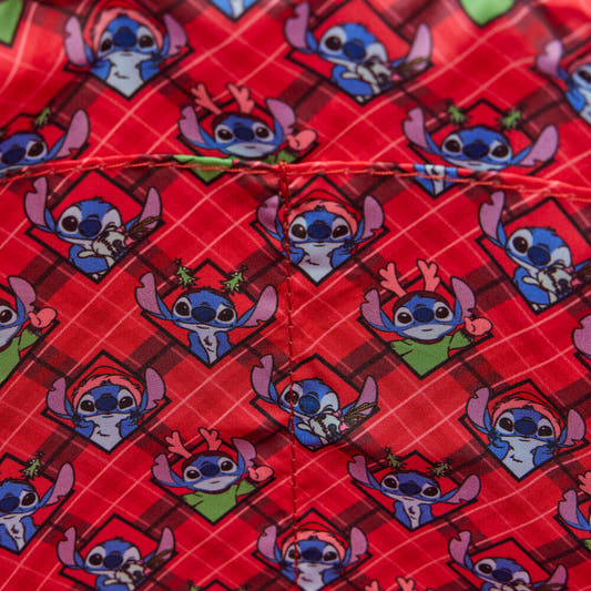 Bolso tote navideño de Stitch Disney Loungefly en verde y rojo - 4