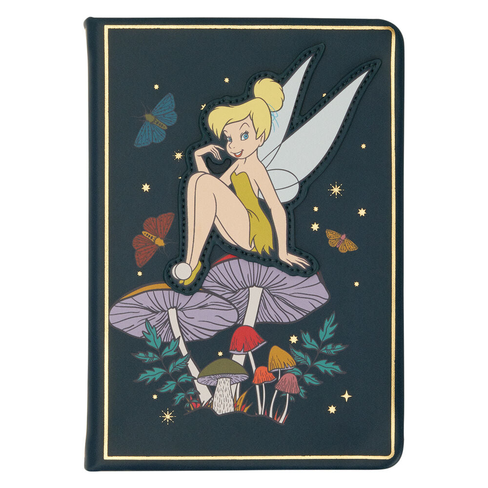 Cuaderno recargable Disney Loungefly de Campanilla sobre setas