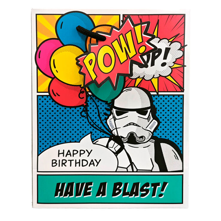 Bolsa de regalo Star Wars con Stormtrooper y diseño de cómic