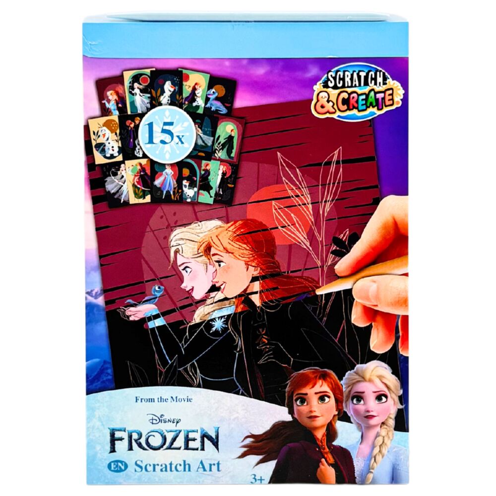 Set Scratch Art Frozen Disney con 15 láminas