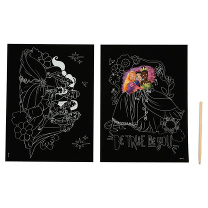 Set Scratch Art de Princesas Disney con 2 pósteres - 3