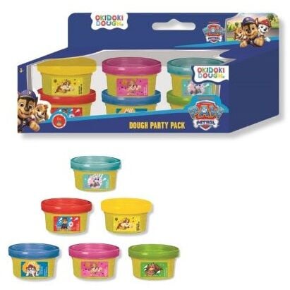 Pack de 6 mini botes de plastilina Paw Patrol