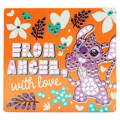 Set de mosaico de goma EVA Stitch Disney con tres tarjetas - 4