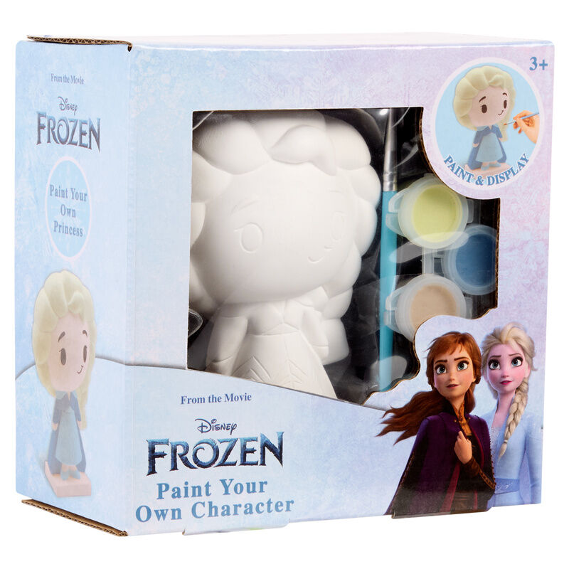 Figura de yeso Frozen Disney para pintar con pinturas y pincel