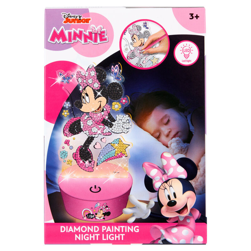 Figura para pintar Minnie Disney con luz LED