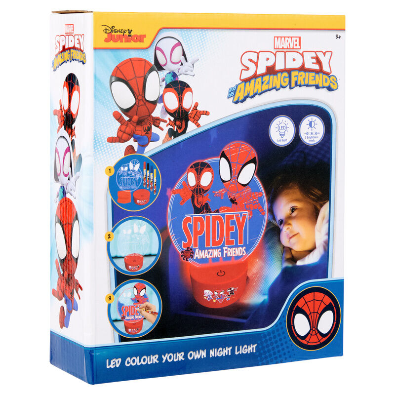 Luz LED para pintar de Spidey y sus amigos Marvel