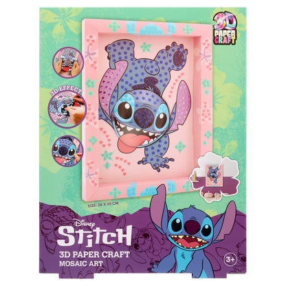 Set de mosaico 3D de papel de Stitch Disney