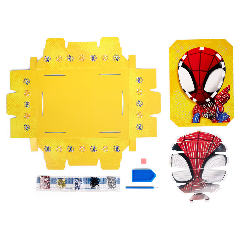 Mosaico de diamantes 3D de Spider-Man Marvel - 3