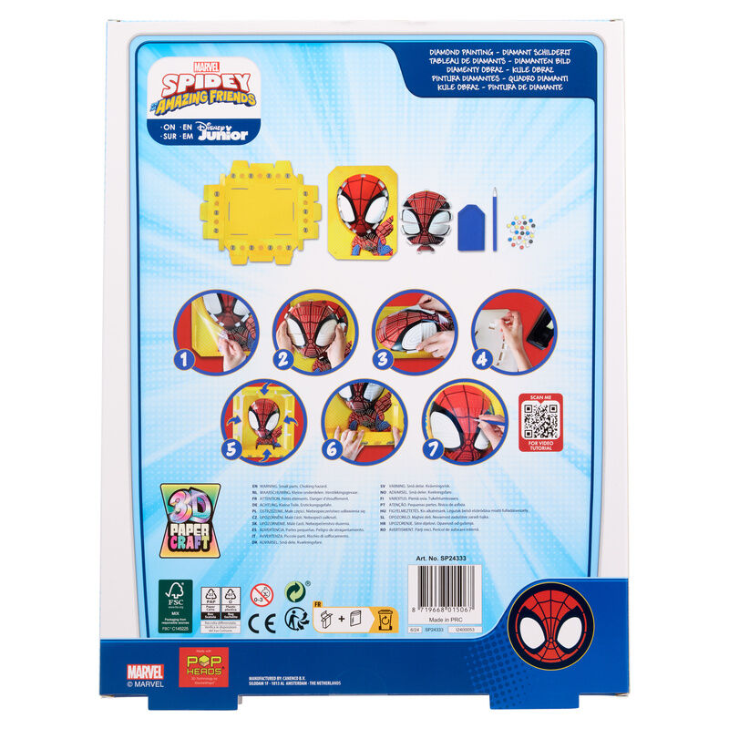Mosaico de diamantes 3D de Spider-Man Marvel - 4
