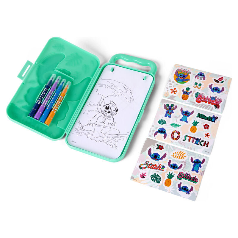 Portatodo de actividades Stitch Disney en color turquesa - 2