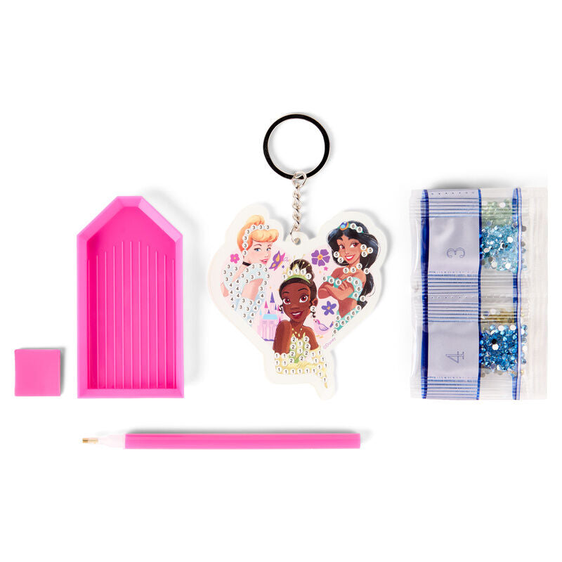 Llavero de pintura con diamantes de Princesas Disney - 3