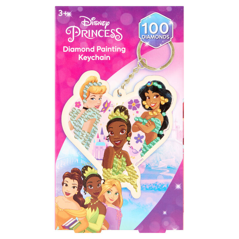 Llavero de pintura con diamantes de Princesas Disney - 4