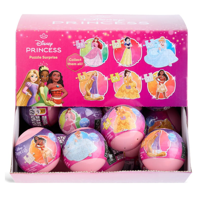 Bolas sorpresa con puzzles de Princesas Disney surtidos