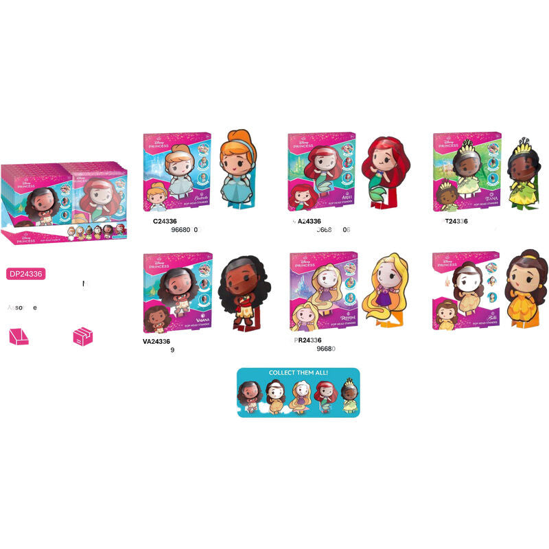 Figura 3D Disney Princesas de 30 cm en envase rosa - 12