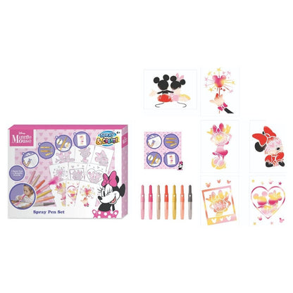 Set de aerografía Minnie Disney con rotuladores spray y plantillas reutilizables - 2