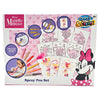 Set de aerografía Minnie Disney con rotuladores spray y plantillas reutilizables