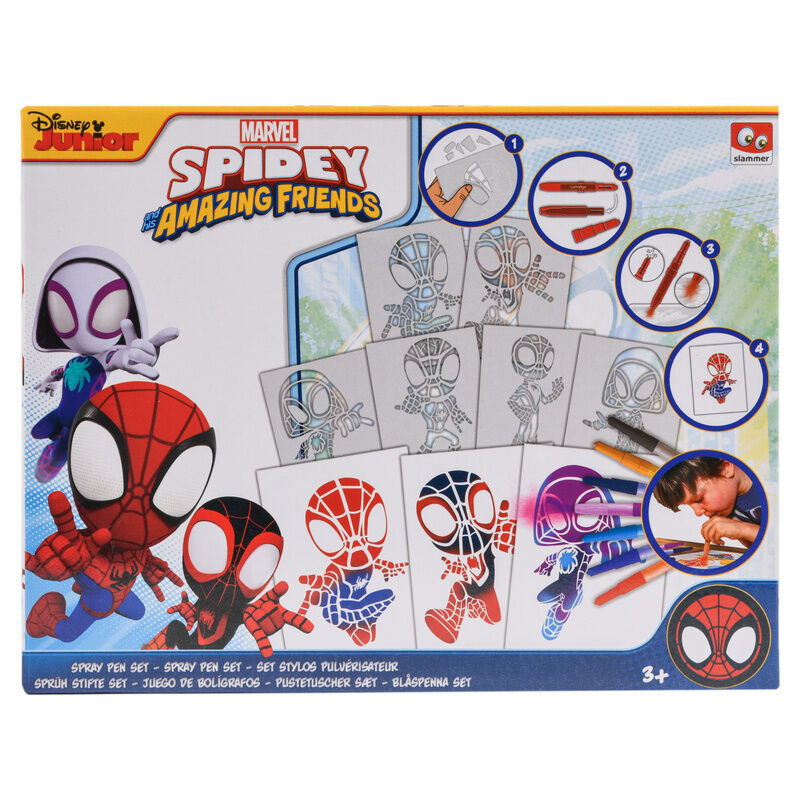 Aerógrafo Spider-Man Marvel Canenco con motivos de Spidey