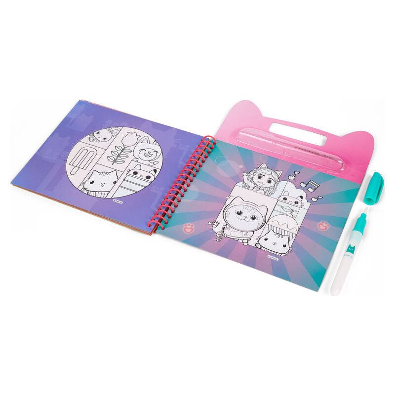 Libro mágico para pintar con agua de La Casa de Muñecas de Gabby con rotulador - 2