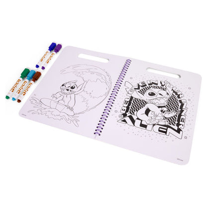 Libro mágico para pintar con agua de Stitch Disney con hojas de actividades borrables - 2