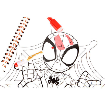 Libro de actividades borrables de Spider-Man Marvel con cinco rotuladores - 3