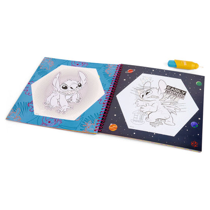 Libro mágico Stitch Disney para pintar con agua con páginas reutilizables - 3