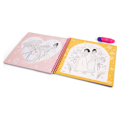 Libro mágico de agua Disney Princesas con rotulador y 12 láminas - 2