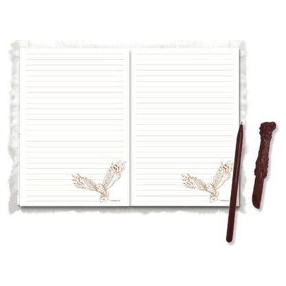 Cuaderno A5 Harry Potter con bolígrafo y diseño de Hedwig - 4