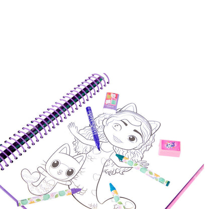 Libro de dibujo y actividades de La Casa de Muñecas de Gabby con espiral - 3