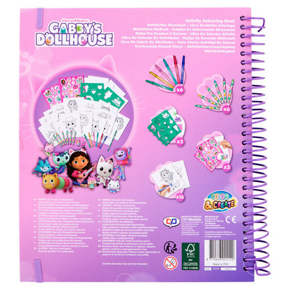 Libro de dibujo y actividades de La Casa de Muñecas de Gabby con espiral - 4
