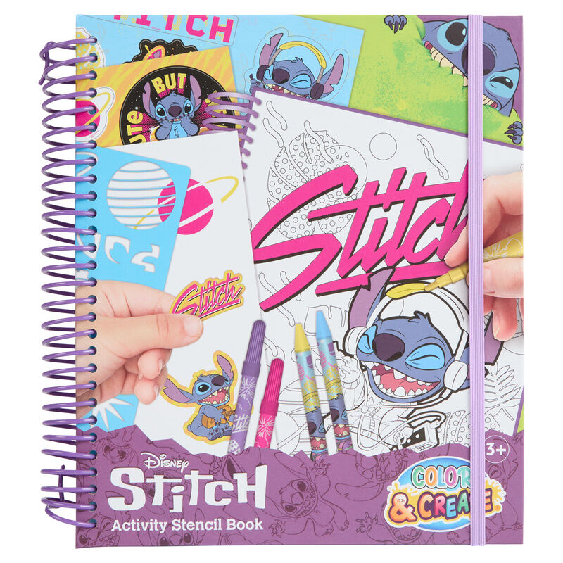 Set de dibujo y actividades Disney Stitch con cuaderno espiral