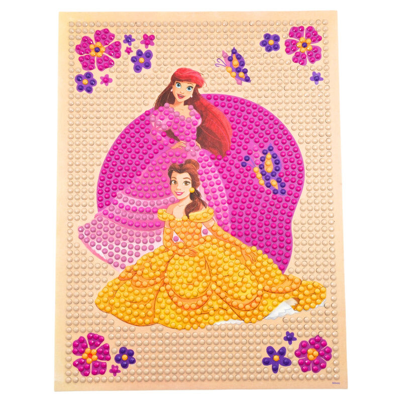 Set de pintura con diamantes XL Disney Princesas de 50 x 40 cm - 2