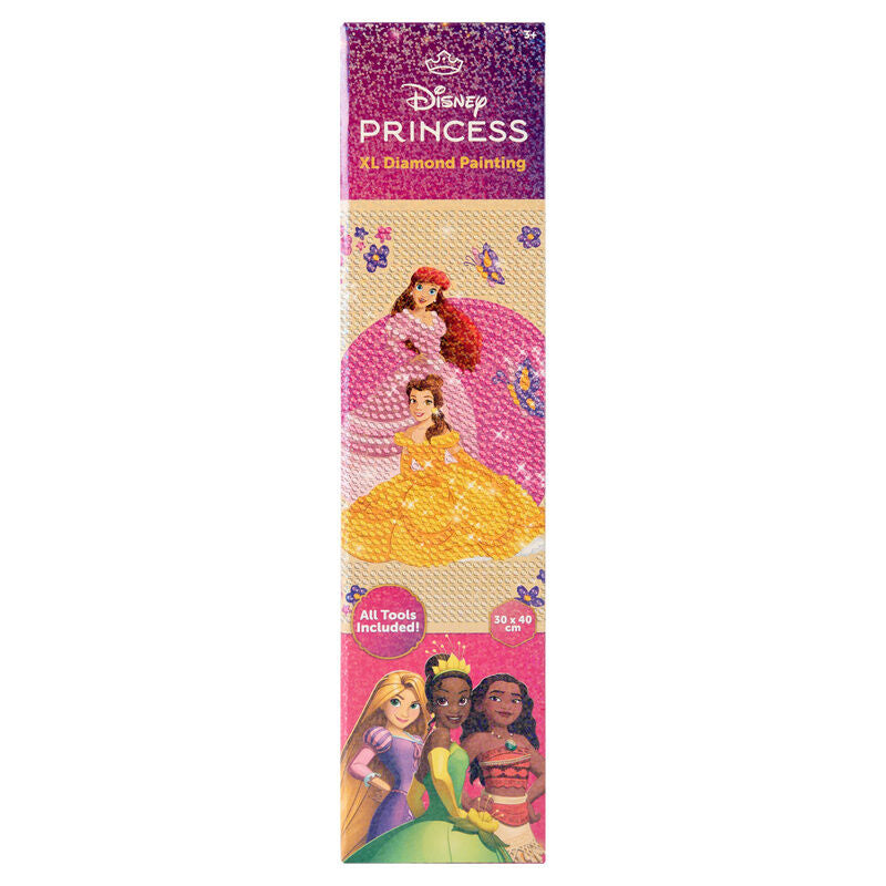 Set de pintura con diamantes XL Disney Princesas de 50 x 40 cm