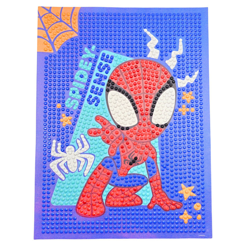Pinta con diamantes de Spider-Man Marvel con diseño colorido