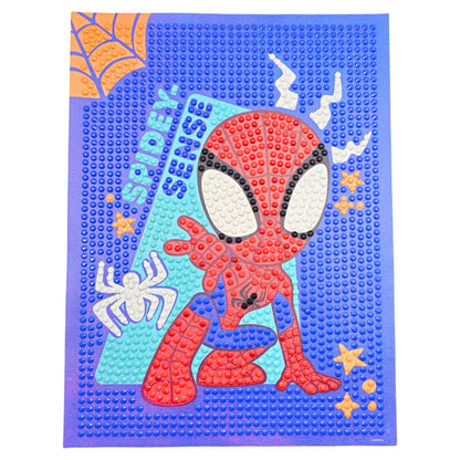 Pinta con diamantes de Spider-Man Marvel con diseño colorido