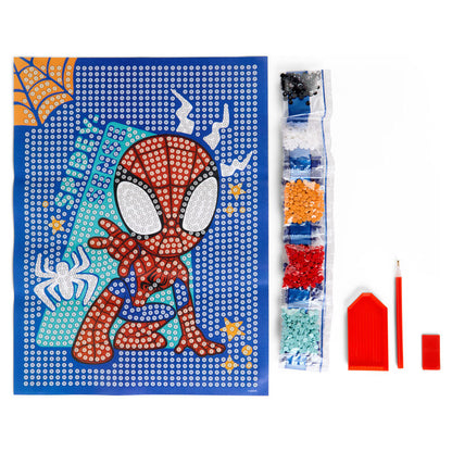 Pinta con diamantes de Spider-Man Marvel con diseño colorido - 3