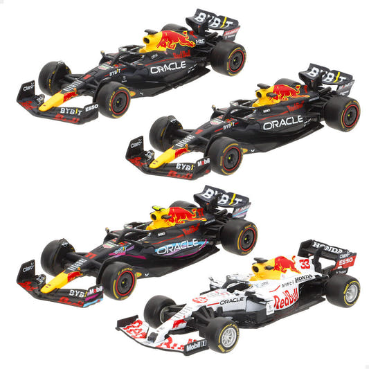 Blíster con cuatro coches F1 Red Bull BURAGO a escala 1:43