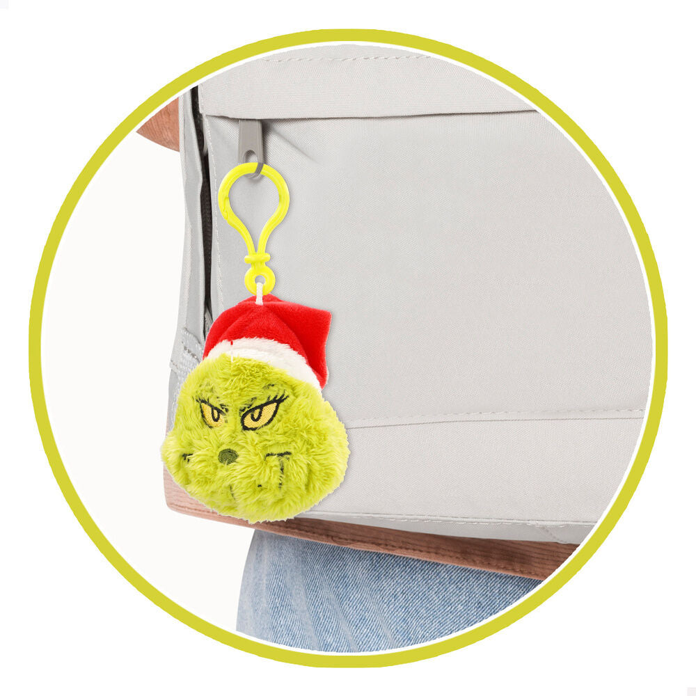 Llavero de peluche del Grinch con gorro rojo - 2