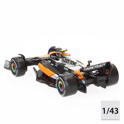 Coche McLaren F1 2023 Burago a escala 1:43 en naranja y negro - 2