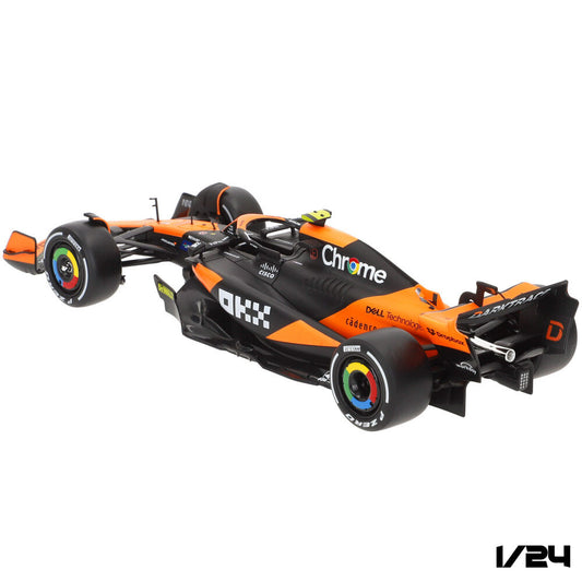 Coche McLaren MCL38 F1 BURAGO a escala 1:24 con figura de piloto - 2